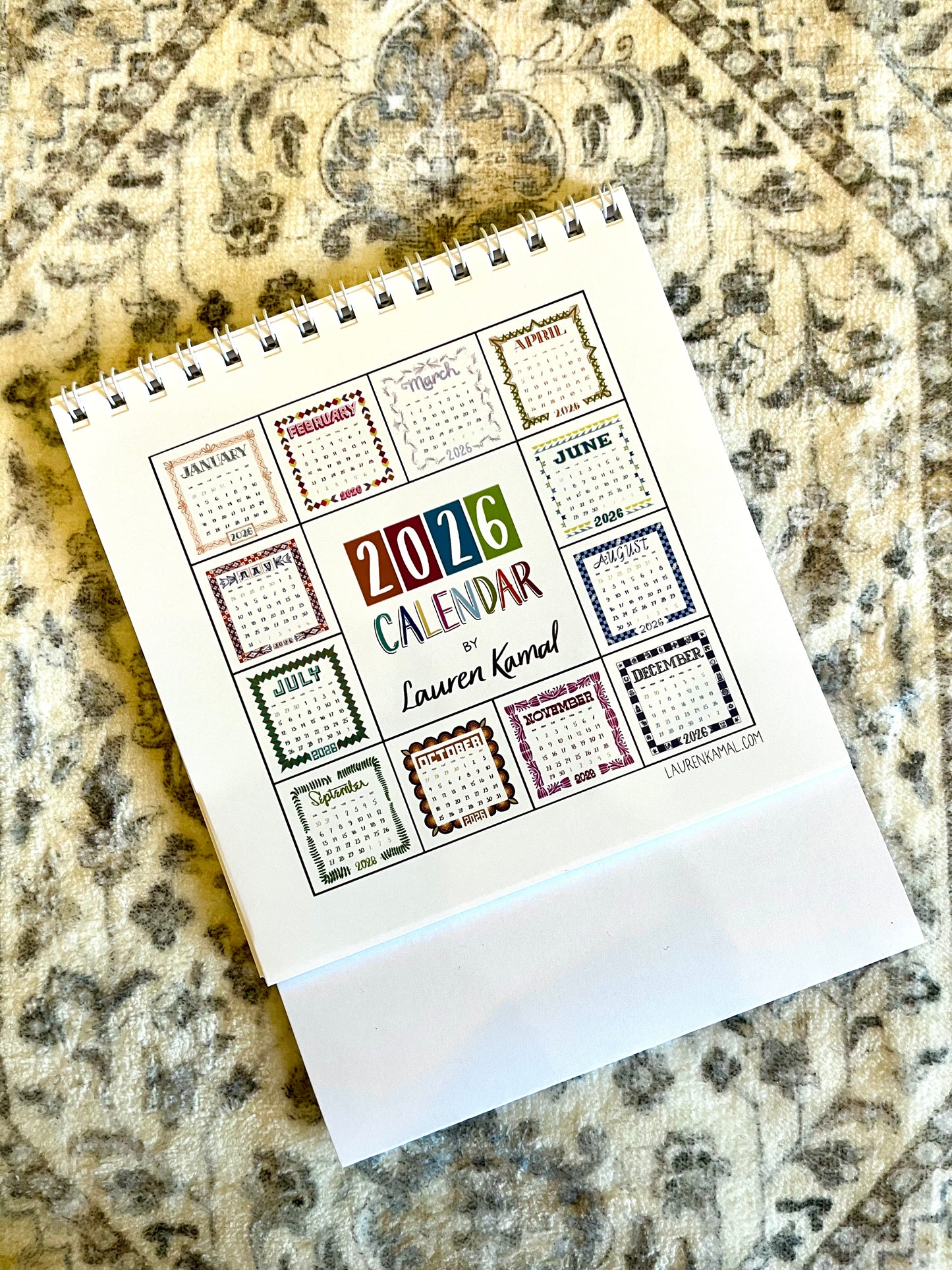 2026 Desktop Calendar—style 2