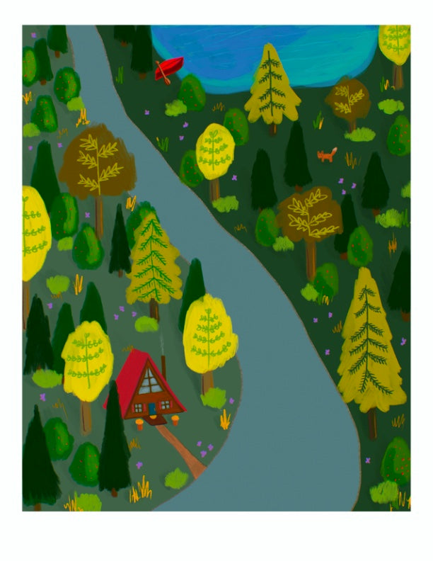 Cabin Retreat art print