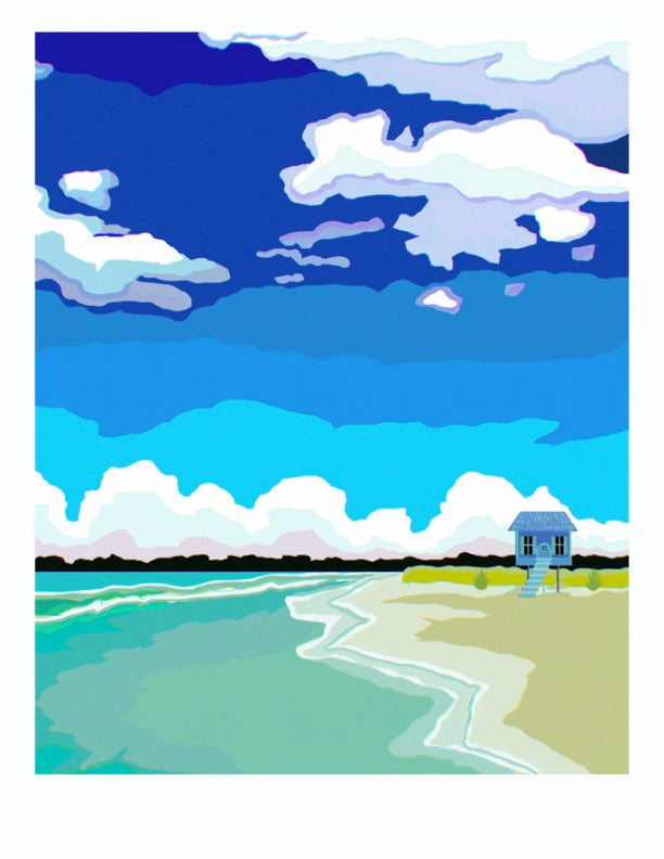 Beach, Please art print