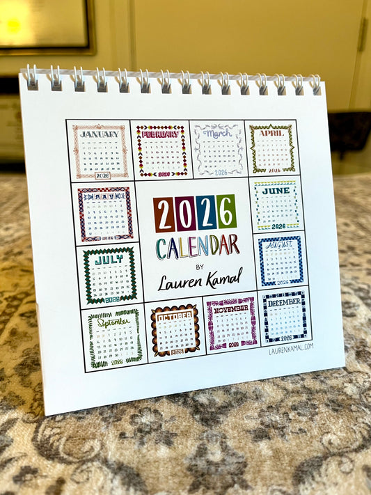 2026 Desktop Calendar—style 2