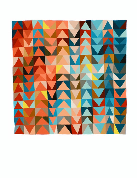Flying Geese Digiquilt art print