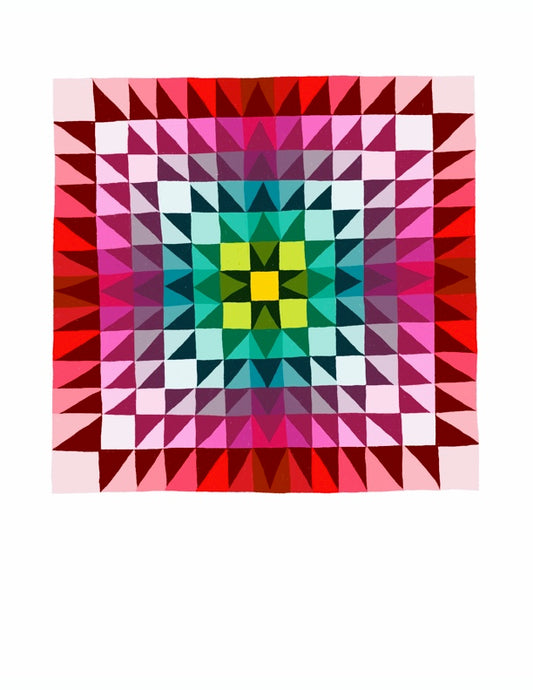 Bright Blanket Digiquilt art print